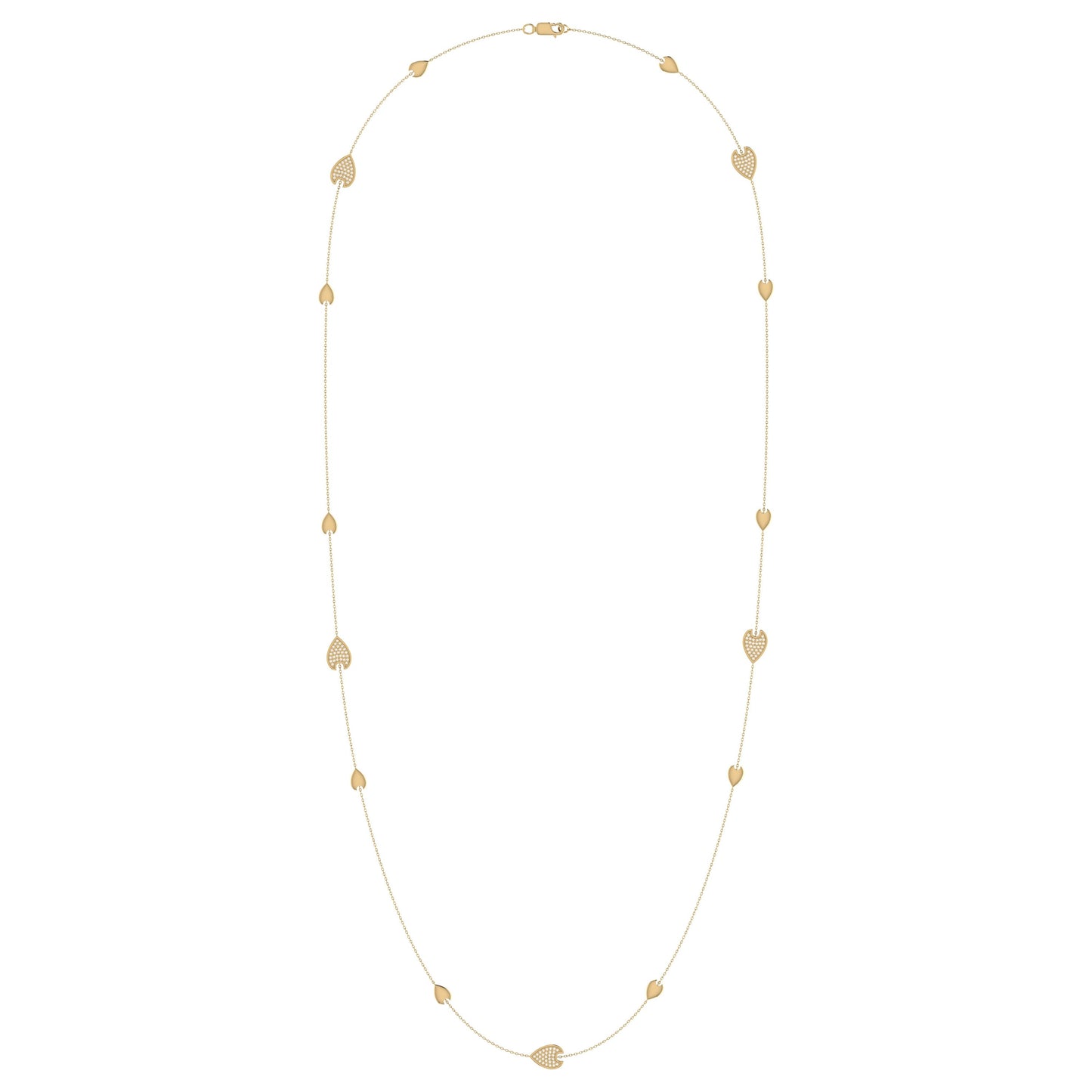 Avani Raindrop Layered Diamond Necklace in 14K Yellow Gold Vermeil on